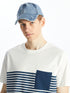 LC Waikiki Crew Neck Short Sleeve Striped Combed Cotton Men's T-shirt